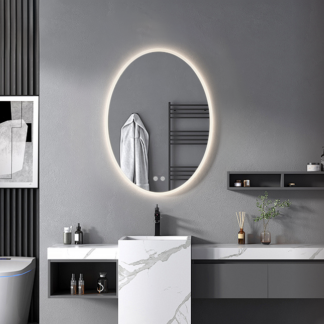 LED oval lamp mirror
