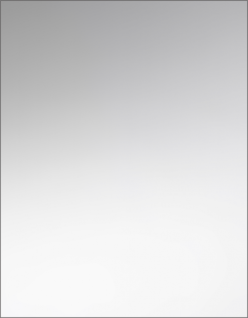 Straight Edge Frameless Bathroom Mirror