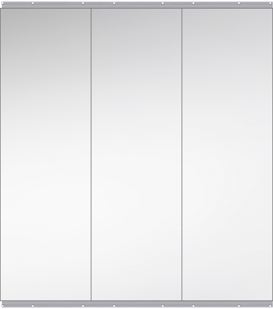 Frameless fitness mirrors