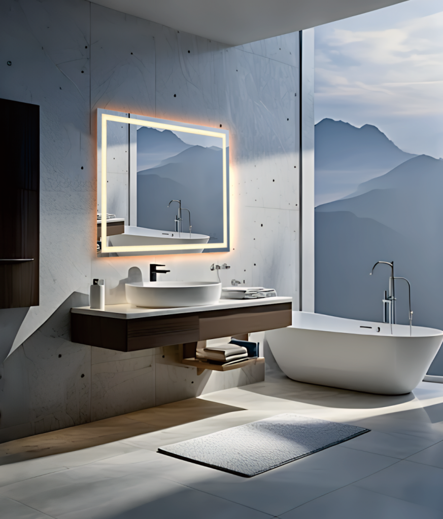 LED bathroom mirror