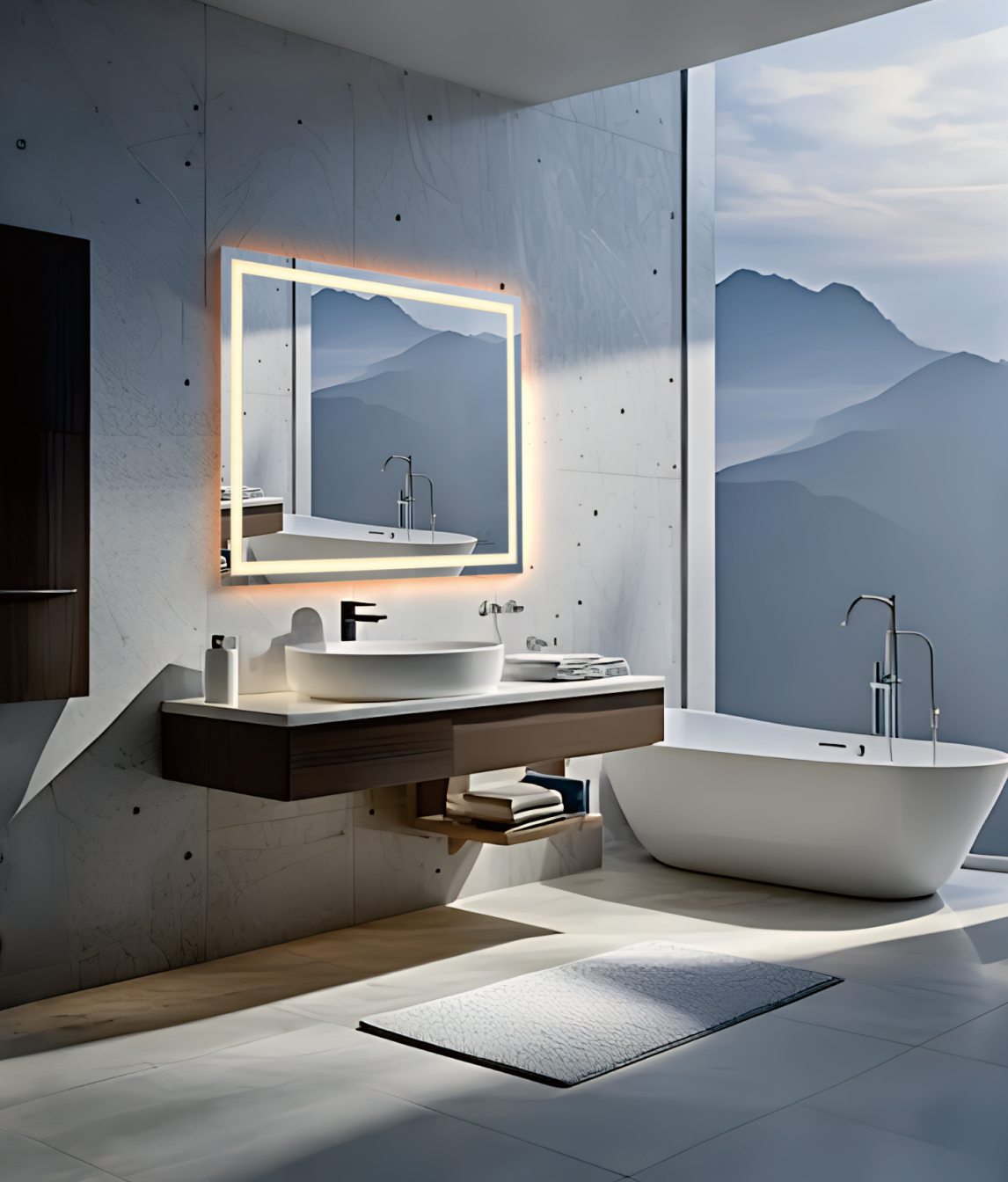 LED bathroom mirror