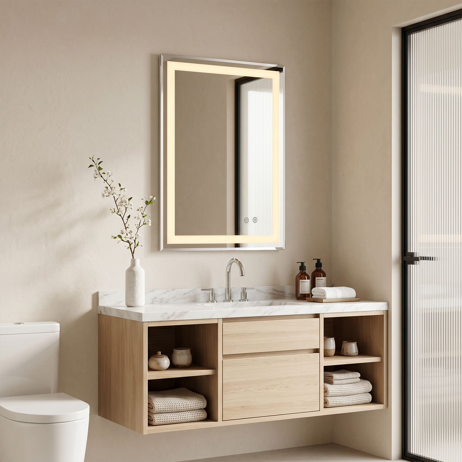 LED bathroom mirror