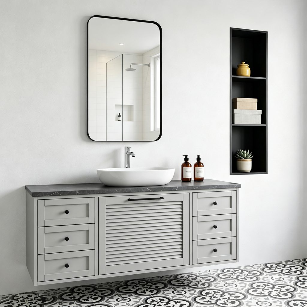 Low-base Floor Mirror