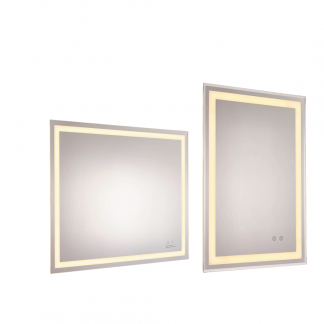 Plastic steel bathroom mirror