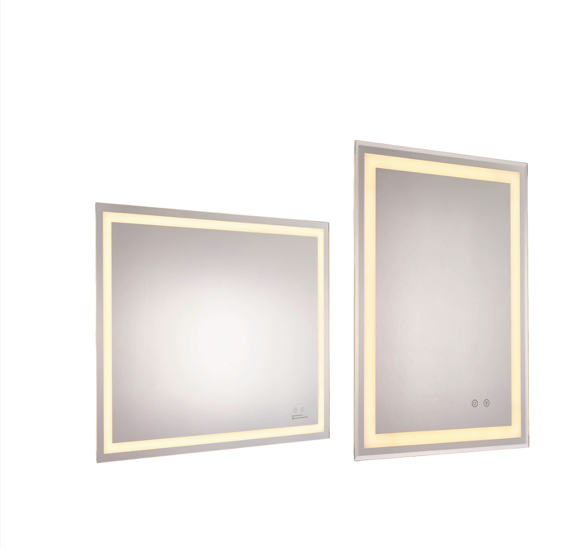 Plastic steel bathroom mirror