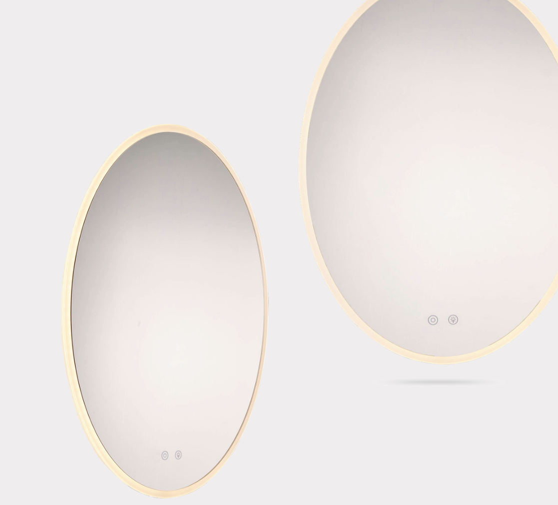 LED oval lamp mirror series