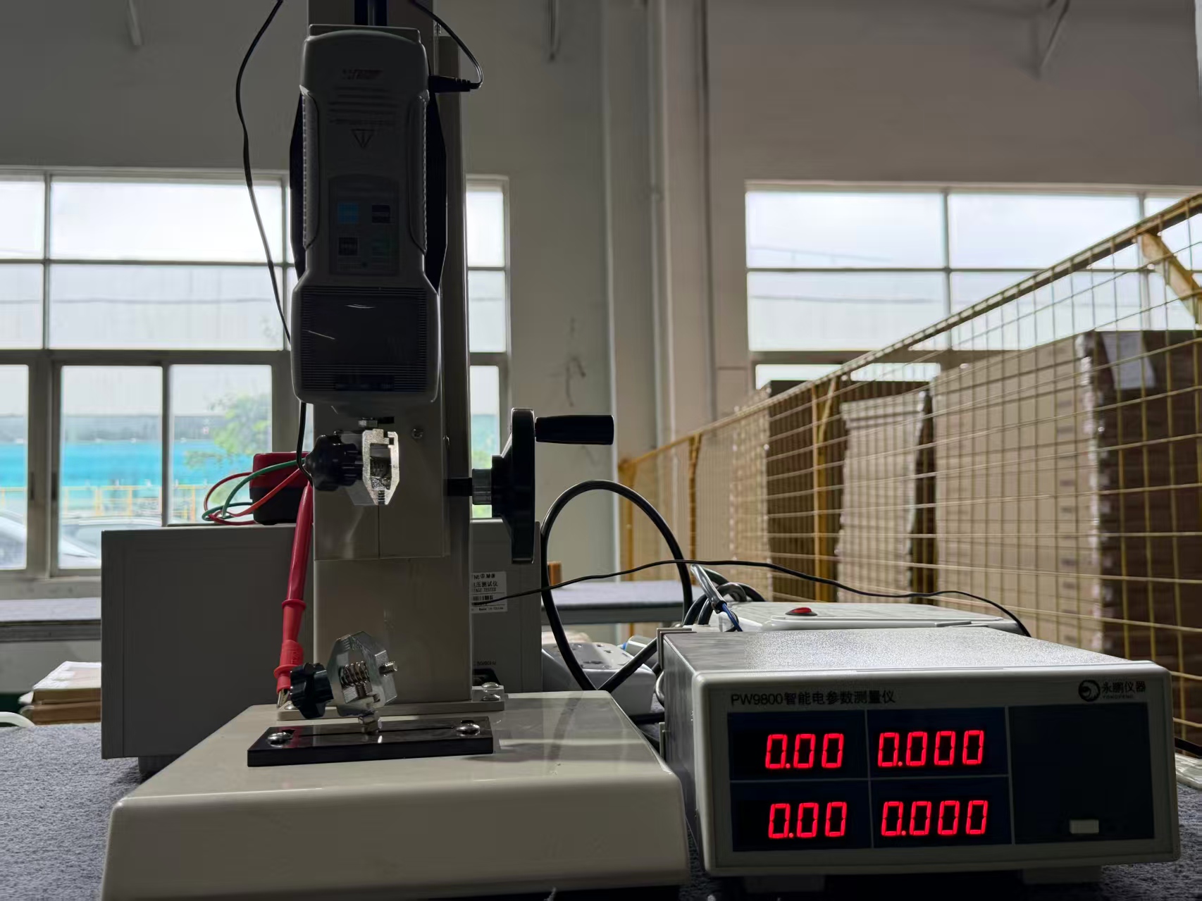 Optical testing equipment in the R&D and testing center